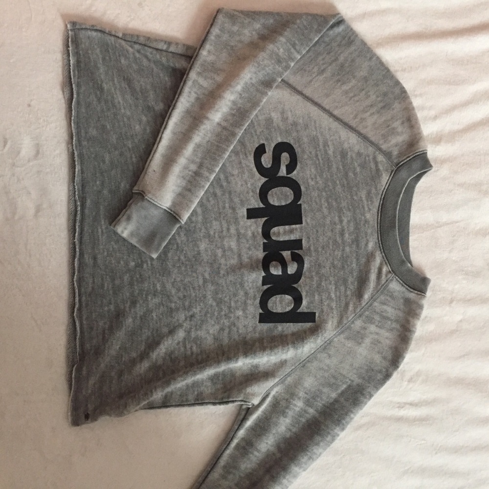 grey “squad” long sleeve